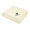 Cable Knit rPET Chenille Blanket