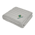 Cable Knit rPET Chenille Blanket