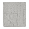 Cable Knit rPET Chenille Blanket