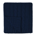 Cable Knit rPET Chenille Blanket