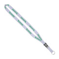 3/4" Imported Poly-Woven Lanyard with Plastic-Metal Buckle