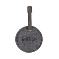 JUNIPER Round Felt Luggage Tag