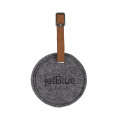 JUNIPER Round Felt Luggage Tag
