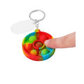 Push Pop Bubble Round Fidget Sensory Keychain