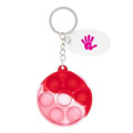 Push Pop Bubble Round Fidget Sensory Keychain