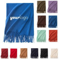 Faux Cashmere Chunky Knit Scarf for Women Winter Warm