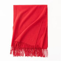 Faux Cashmere Chunky Knit Scarf for Women Winter Warm