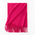 Faux Cashmere Chunky Knit Scarf for Women Winter Warm