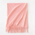 Faux Cashmere Chunky Knit Scarf for Women Winter Warm