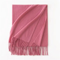 Faux Cashmere Chunky Knit Scarf for Women Winter Warm