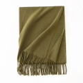 Faux Cashmere Chunky Knit Scarf for Women Winter Warm