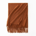 Faux Cashmere Chunky Knit Scarf for Women Winter Warm