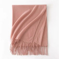 Faux Cashmere Chunky Knit Scarf for Women Winter Warm
