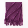 Faux Cashmere Chunky Knit Scarf for Women Winter Warm