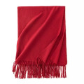 Faux Cashmere Chunky Knit Scarf for Women Winter Warm