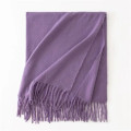 Faux Cashmere Chunky Knit Scarf for Women Winter Warm