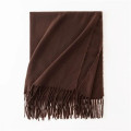 Faux Cashmere Chunky Knit Scarf for Women Winter Warm