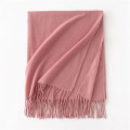 Faux Cashmere Chunky Knit Scarf for Women Winter Warm