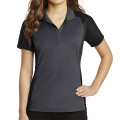 Sport-Tek® Ladies' Colorblock Micropiqué Sport-Wick® Polo