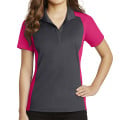 Sport-Tek® Ladies' Colorblock Micropiqué Sport-Wick® Polo