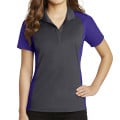 Sport-Tek® Ladies' Colorblock Micropiqué Sport-Wick® Polo