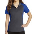 Sport-Tek® Ladies' Colorblock Micropiqué Sport-Wick® Polo