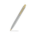 SHEAFFER® Sentinel 333Brushed Chrome Gold Trim Ballpoint Pen