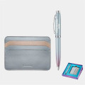 SHEAFFER® Gradient Ballpoint Pen w/ Leather Card Holder