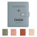 RFID PU Leather Travel Passport Cover with Ticket Holder