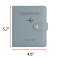 RFID PU Leather Travel Passport Cover with Ticket Holder