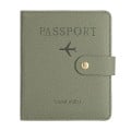 RFID PU Leather Travel Passport Cover with Ticket Holder
