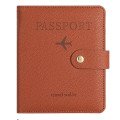 RFID PU Leather Travel Passport Cover with Ticket Holder