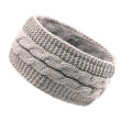 Cable Knit Fleece Lined Winter Ear Warmer Headband