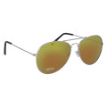 Color Mirrored Aviator Sunglasses