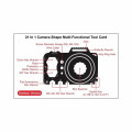 GearCard 21-in-1 Camera-Shaped Multi-Tool Card - Stainless S