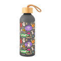 25 Oz. Full Color Blaire Recycled Aluminum Bottle With Bamboo Lid