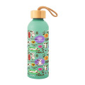 25 Oz. Full Color Blaire Recycled Aluminum Bottle With Bamboo Lid