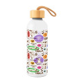 25 Oz. Full Color Blaire Recycled Aluminum Bottle With Bamboo Lid