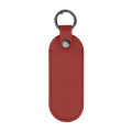 Bates Leatherette Key Tag With Carabiner