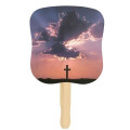 Stock Design Hand Fan - Cross, Full Color Digital