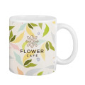 Full Color 11 Oz White Matte Ceramic Mug