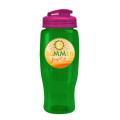 Garyline® Poly+ Recycled Bottle with Flip-Top Lid - 27 oz.