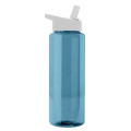 Garyline® Slim Fit RPET Bottle with Flip-Straw Lid - 32 oz.