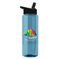 Garyline® Slim Fit RPET Bottle with Flip-Straw Lid - 32 oz.
