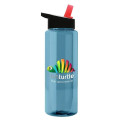 Garyline® Slim Fit RPET Bottle with Flip-Straw Lid - 32 oz.