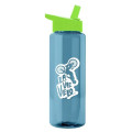 Garyline® Slim Fit RPET Bottle with Flip-Straw Lid - 32 oz.
