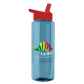 Garyline® Slim Fit RPET Bottle with Flip-Straw Lid - 32 oz.