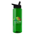 Garyline® Slim Fit RPET Bottle with Flip-Straw Lid - 32 oz.