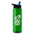 Garyline® Slim Fit RPET Bottle with Flip-Straw Lid - 32 oz.