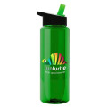 Garyline® Slim Fit RPET Bottle with Flip-Straw Lid - 32 oz.